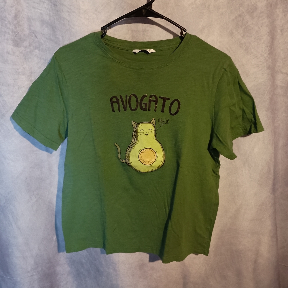 Funny Avogato Cat Graphic Tee